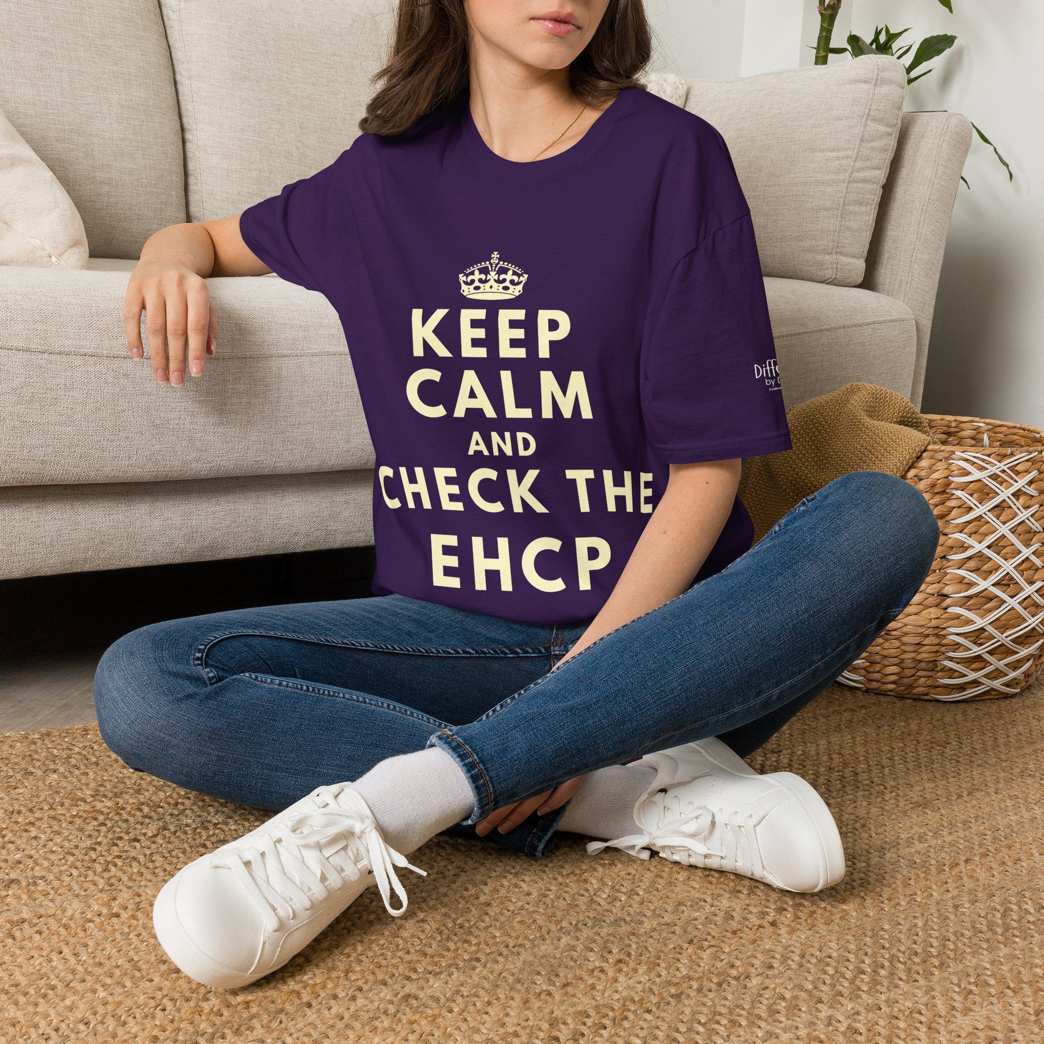 Keep Calm and Check the EHCP - Unisex Softstyle T-Shirt. perfect for SEND Departments, Teachers, TA's, SENDCO's