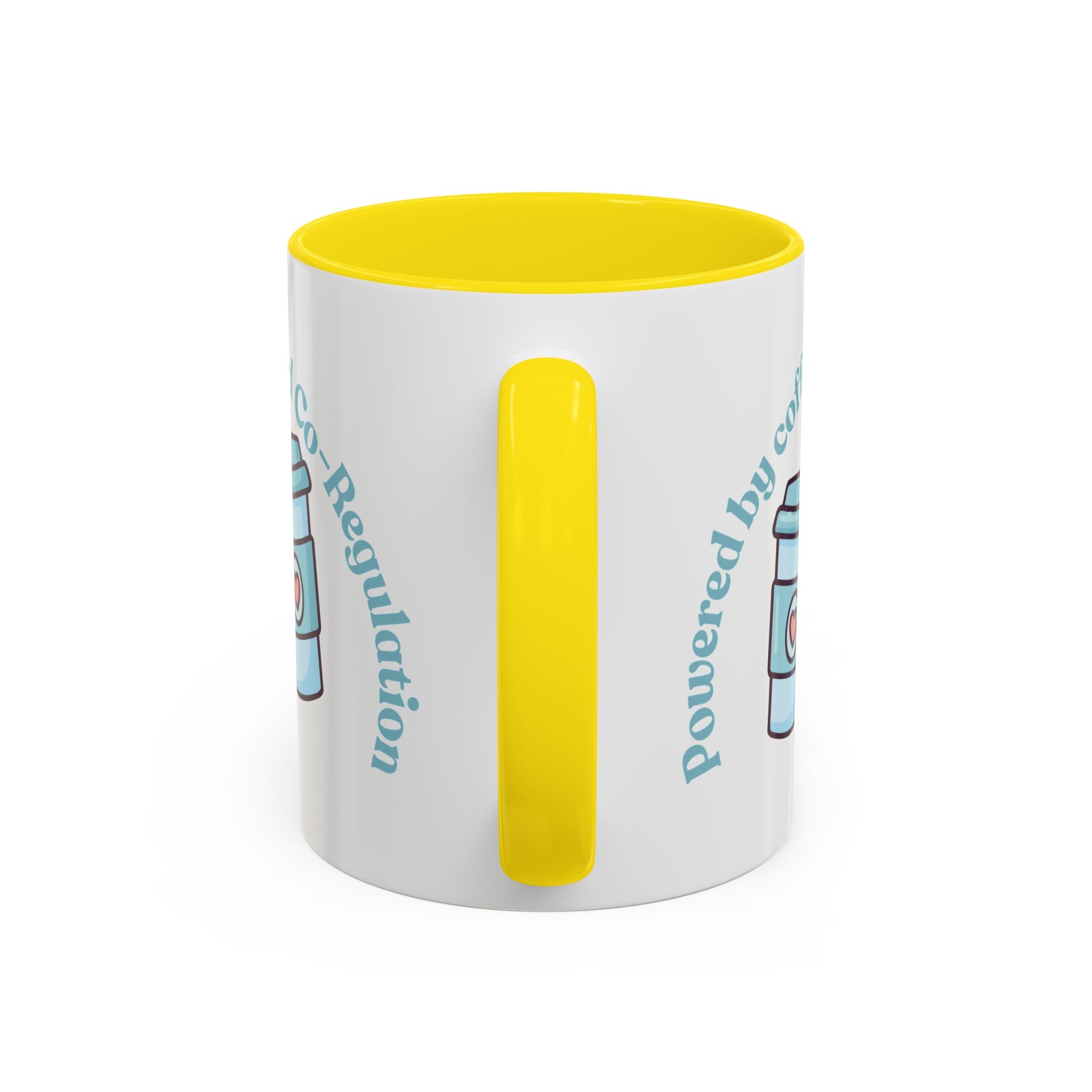 Coffee Mug — "Powered by Coffee and Co-Regulation" Funny SEND Slogan mug, cup