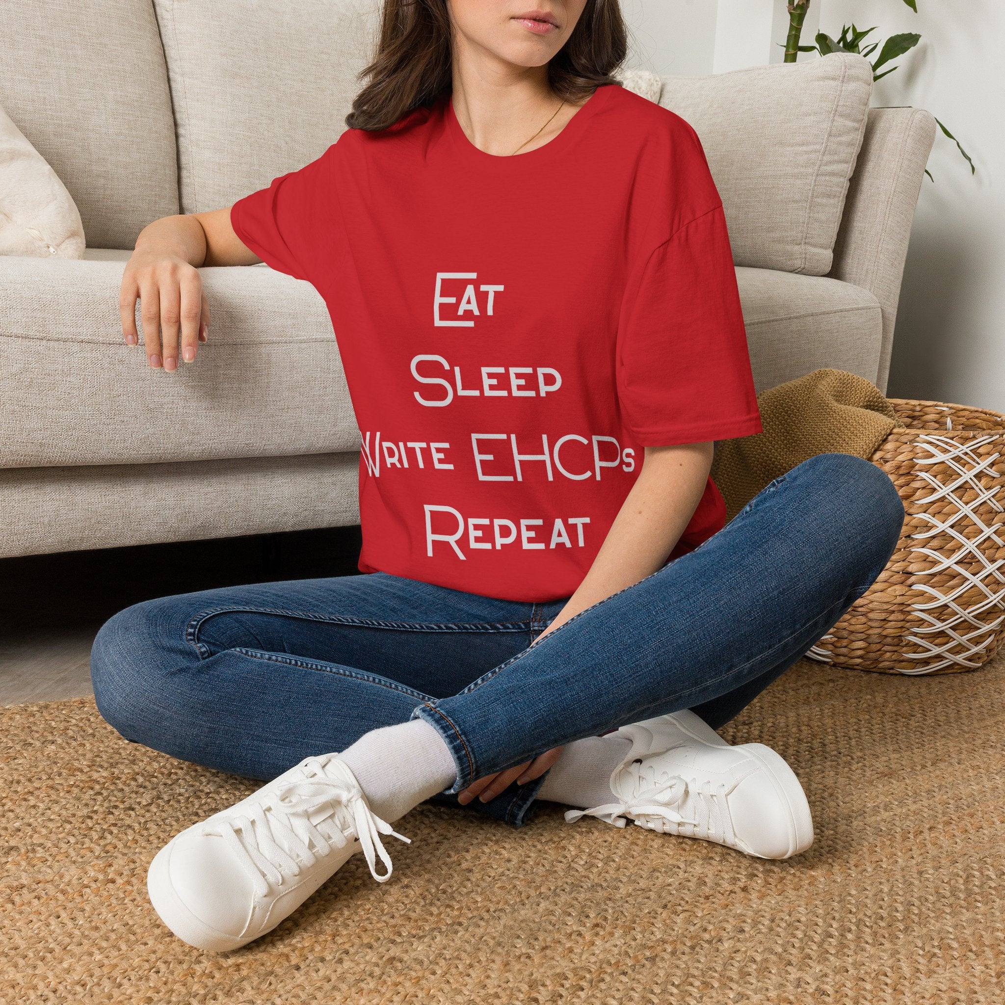 Eat Sleep Write EHCPs Repeat - SEND Teacher, SENCO, Parent Tee