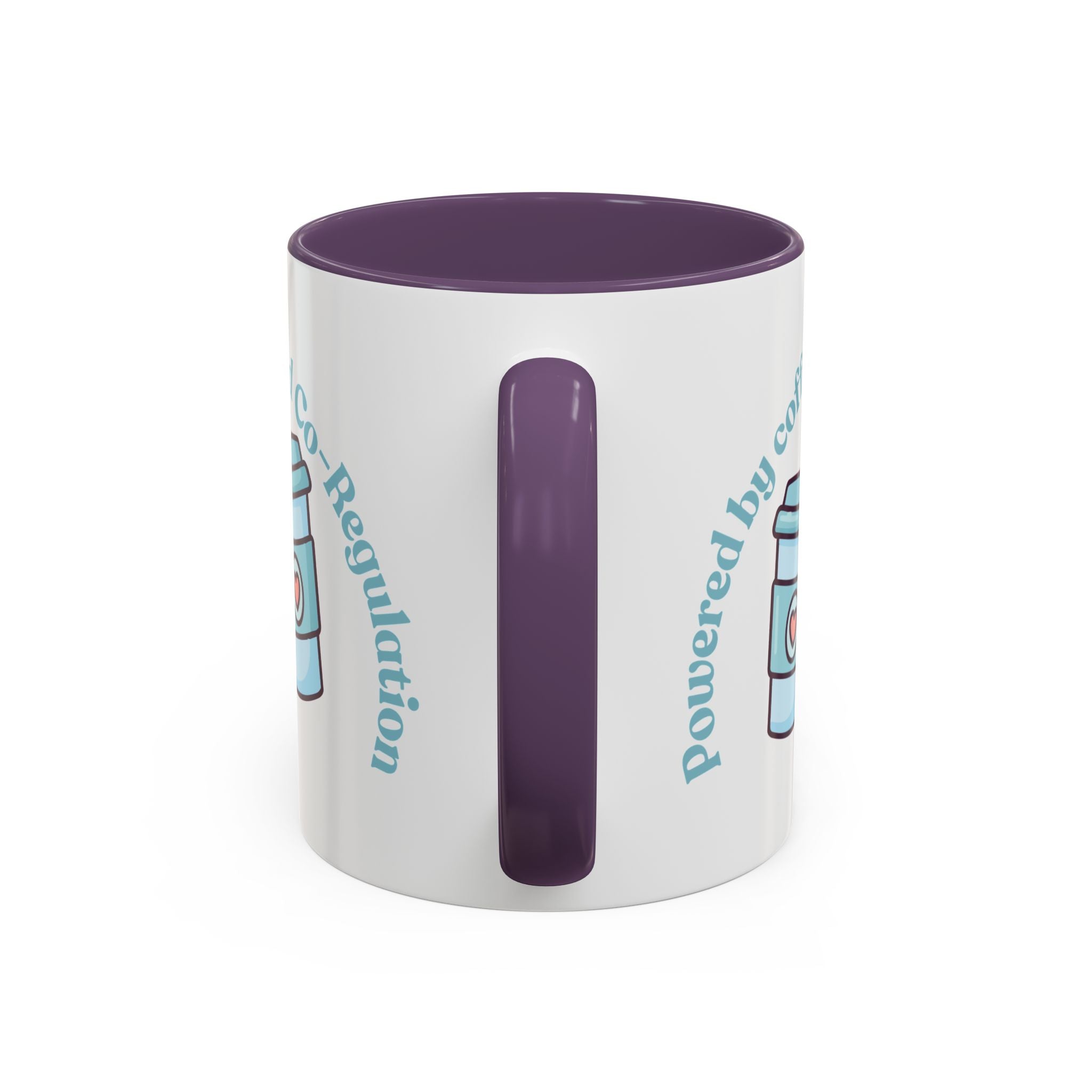 Coffee Mug — "Powered by Coffee and Co-Regulation" Funny SEND Slogan mug, cup