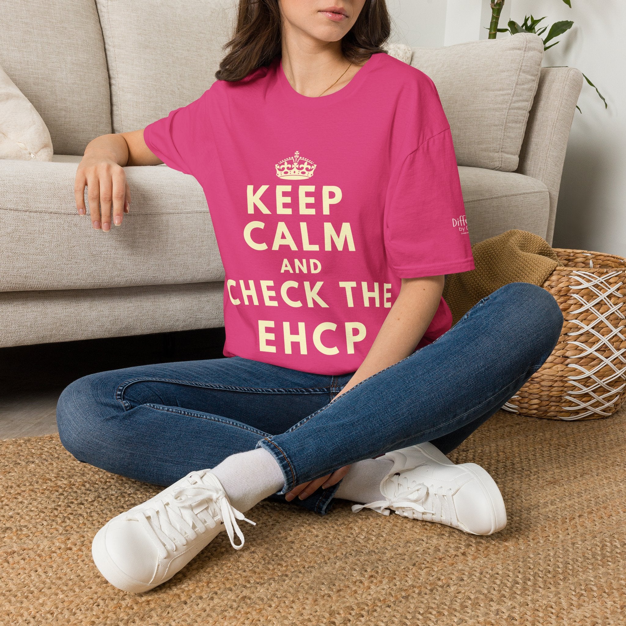 Keep Calm and Check the EHCP - Unisex Softstyle T-Shirt. perfect for SEND Departments, Teachers, TA's, SENDCO's