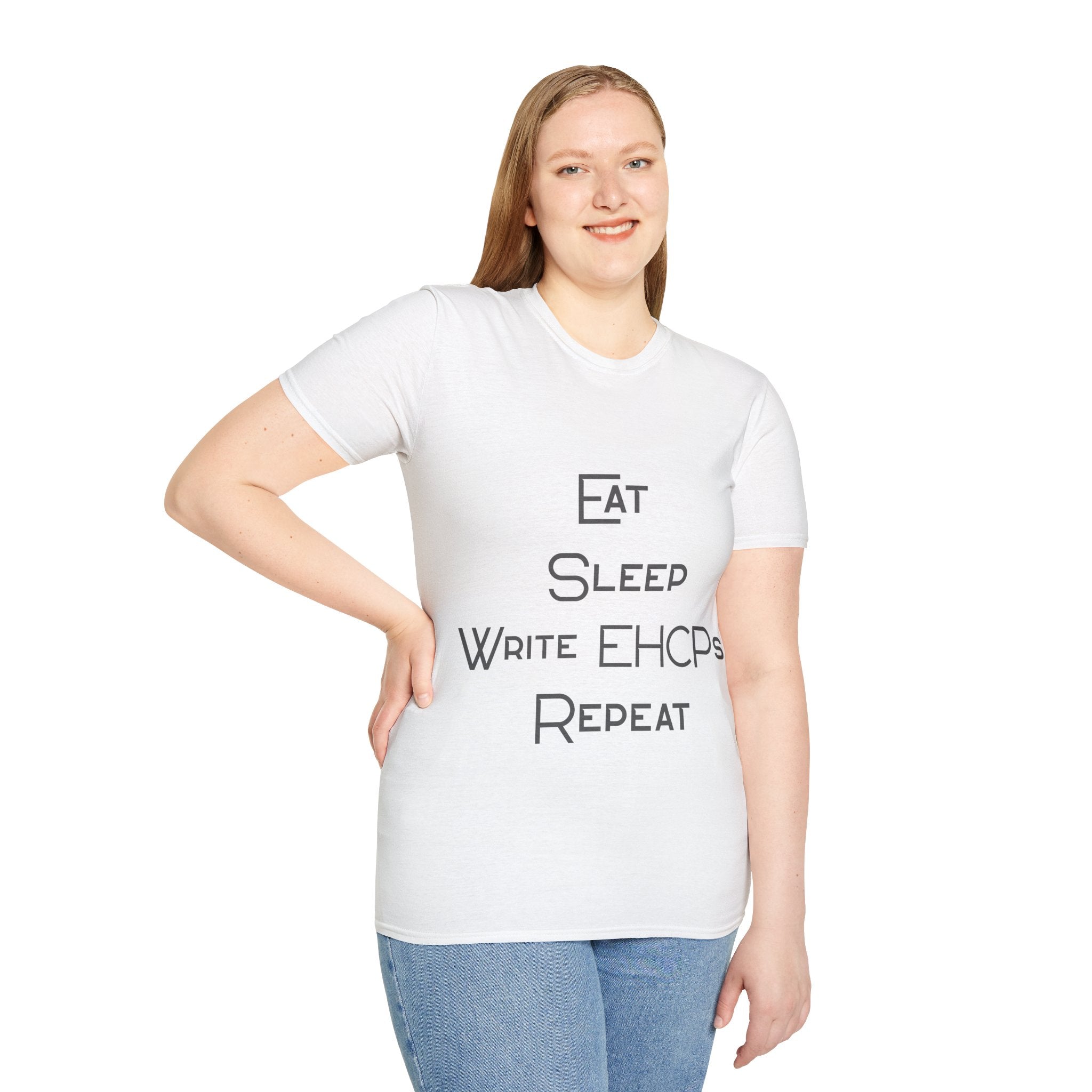 Eat Sleep Write EHCPs Repeat - SEND Teacher, SENCO, Parent Tee