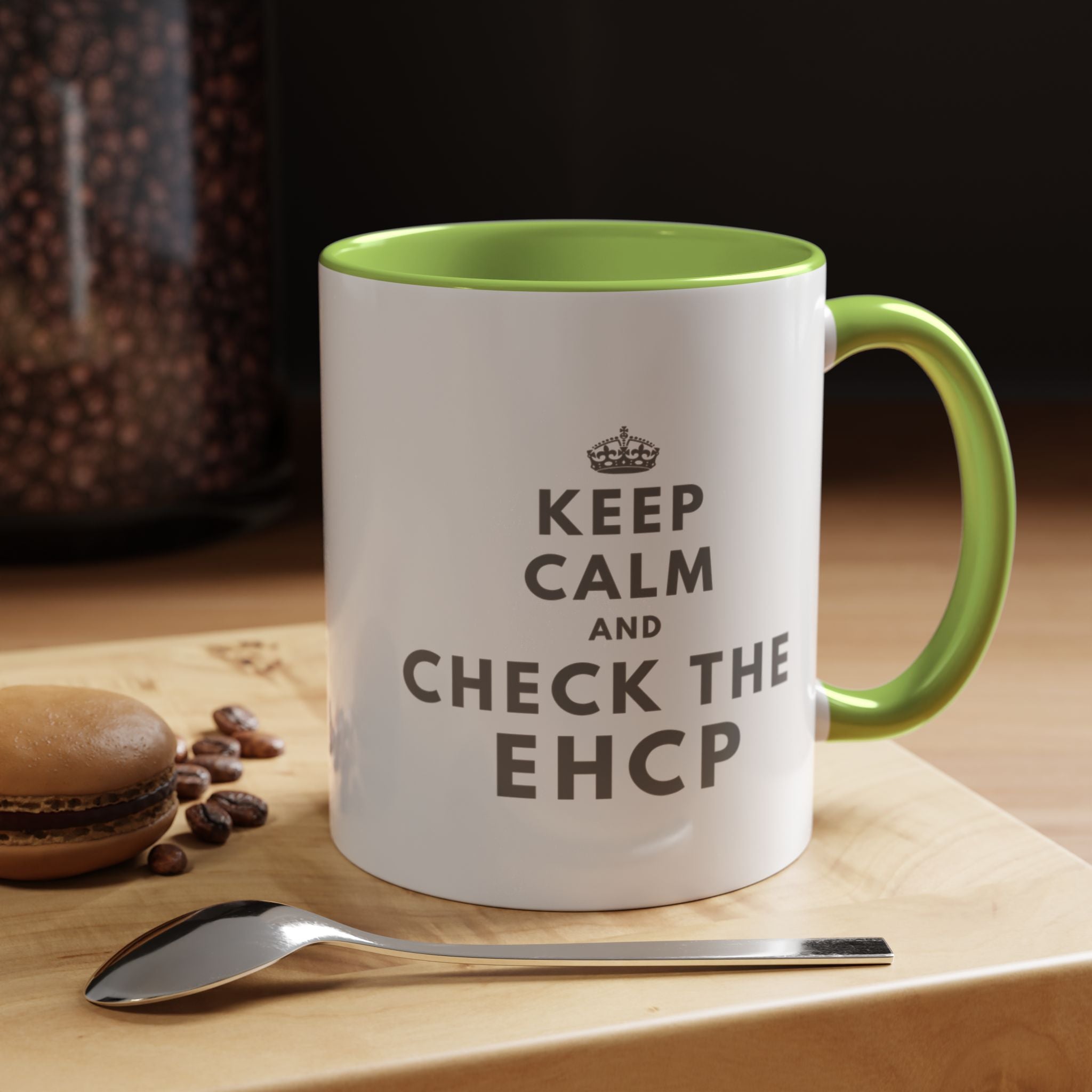 "Keep Calm and Check the EHCP" Accent Ceramic Mug- 11oz
