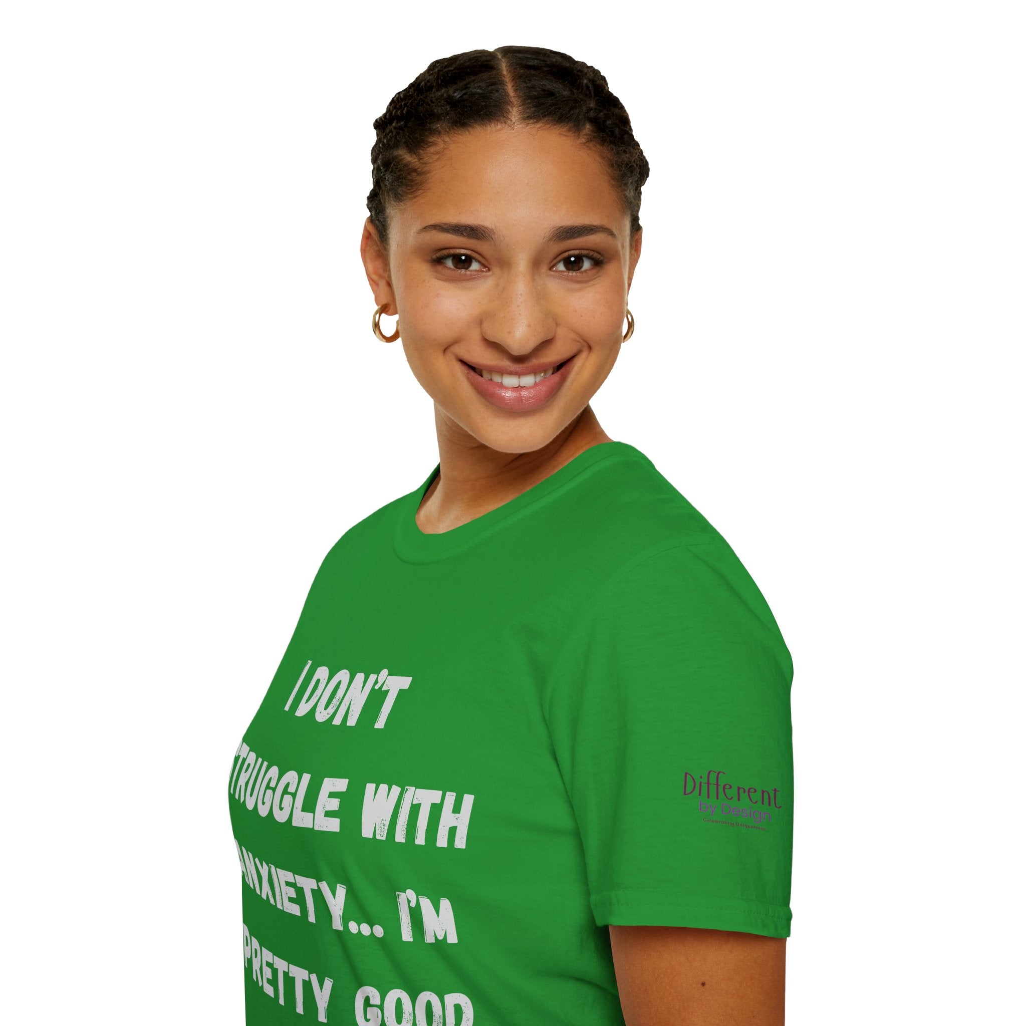 Anxiety Awareness T-Shirt — "I Don’t Struggle With Anxiety… I’m Pretty Good At It" Graphic Tee, Funny SEND Slogans