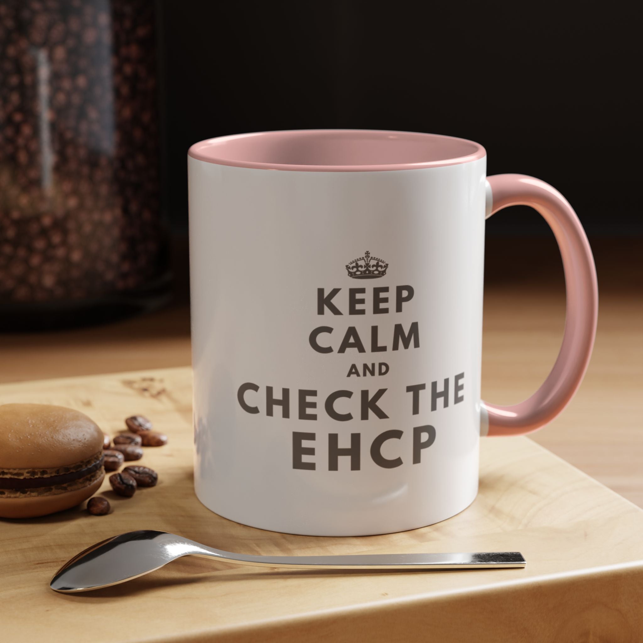 "Keep Calm and Check the EHCP" Accent Ceramic Mug- 11oz