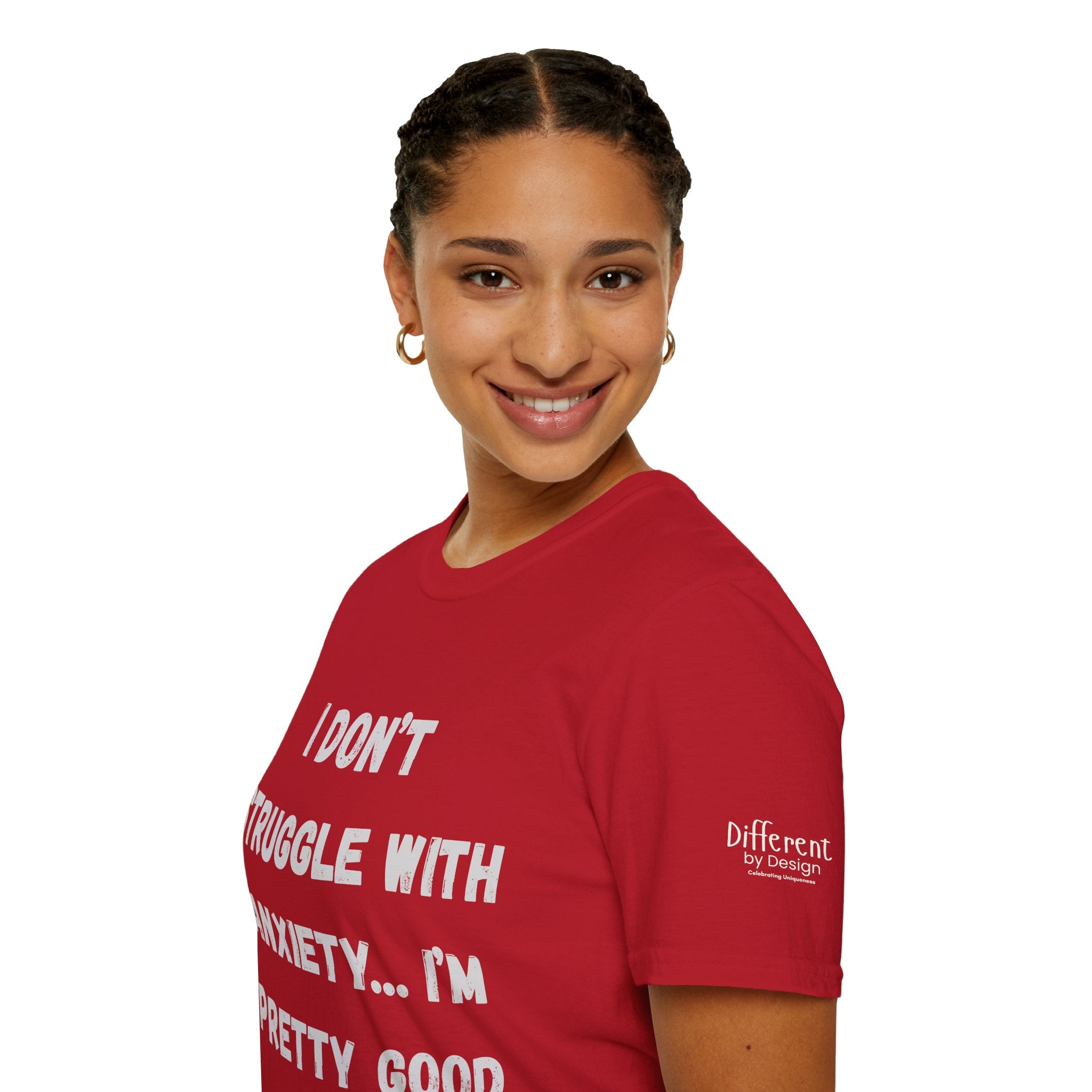 Anxiety Awareness T-Shirt — "I Don’t Struggle With Anxiety… I’m Pretty Good At It" Graphic Tee, Funny SEND Slogans