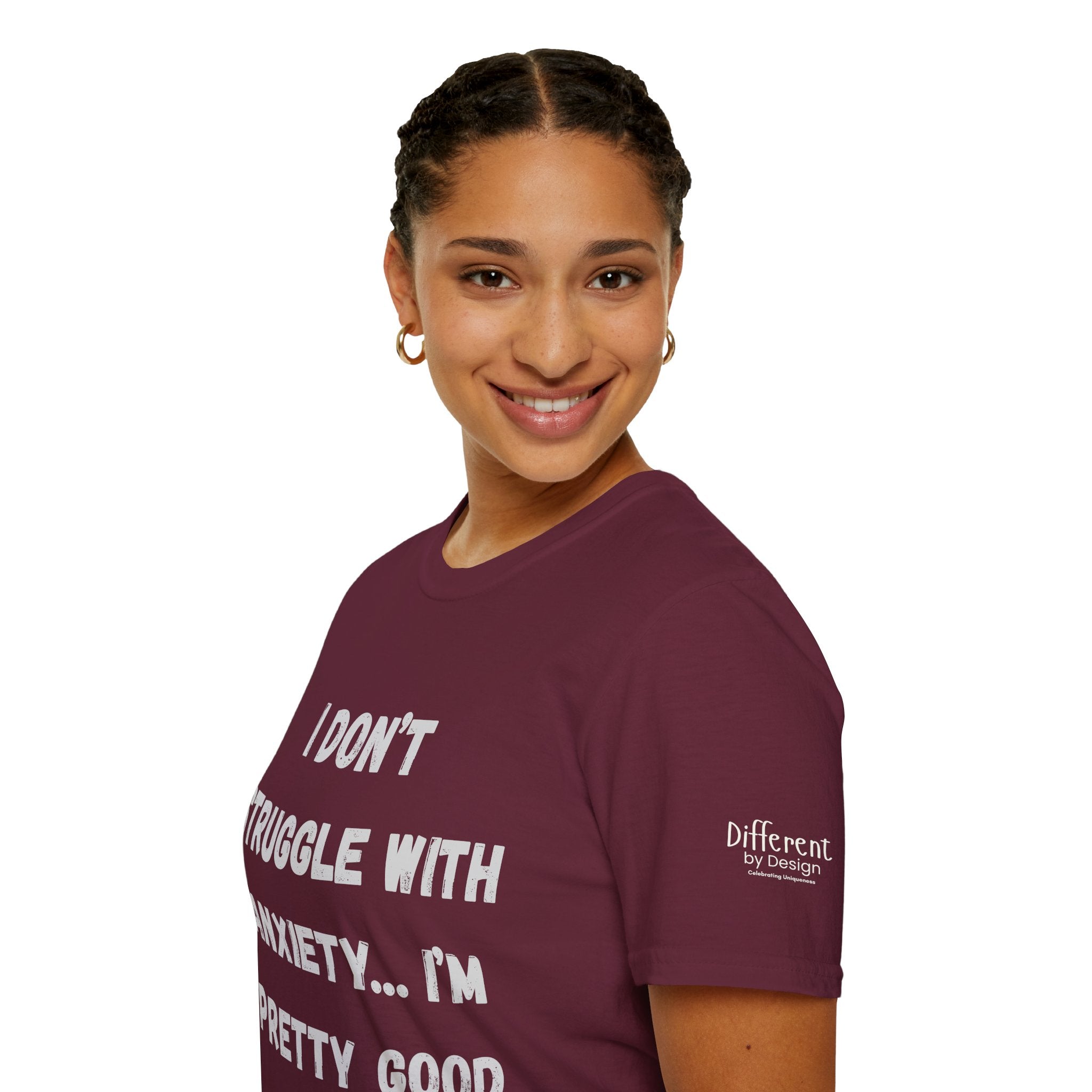 Anxiety Awareness T-Shirt — "I Don’t Struggle With Anxiety… I’m Pretty Good At It" Graphic Tee, Funny SEND Slogans