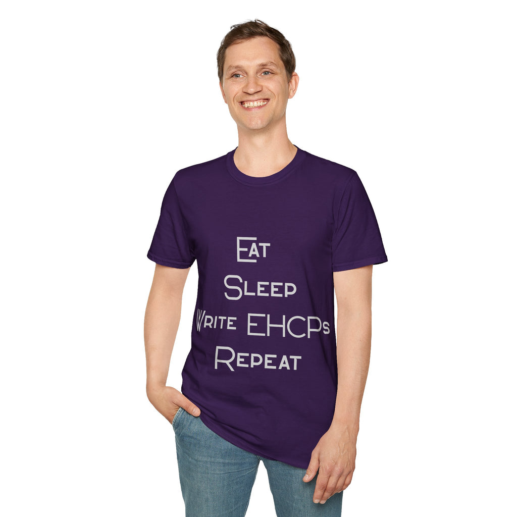 Eat Sleep Write EHCPs Repeat - SEND Teacher, SENCO, Parent Tee