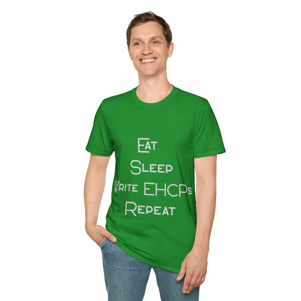 Eat Sleep Write EHCPs Repeat - SEND Teacher, SENCO, Parent Tee