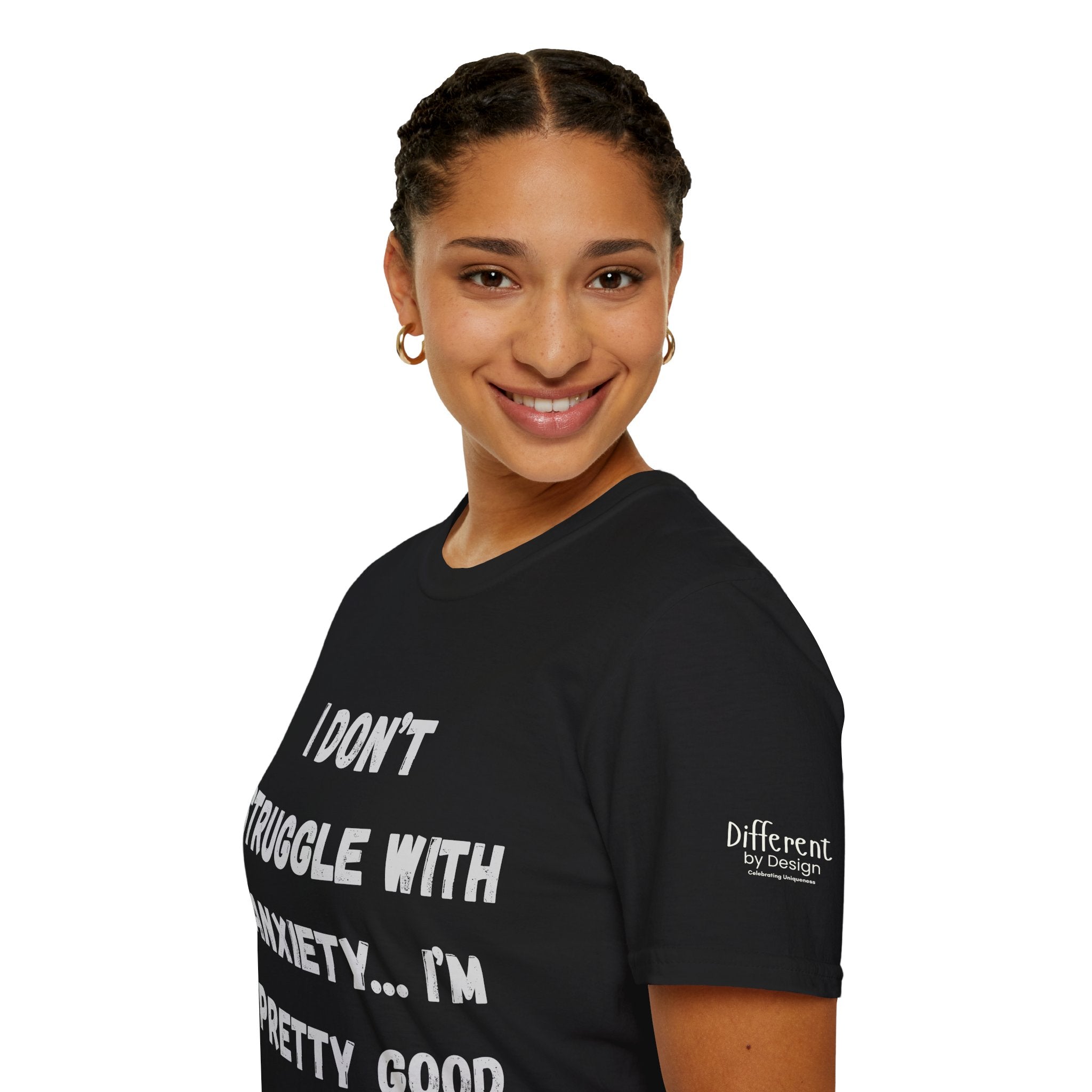 Anxiety Awareness T-Shirt — "I Don’t Struggle With Anxiety… I’m Pretty Good At It" Graphic Tee, Funny SEND Slogans