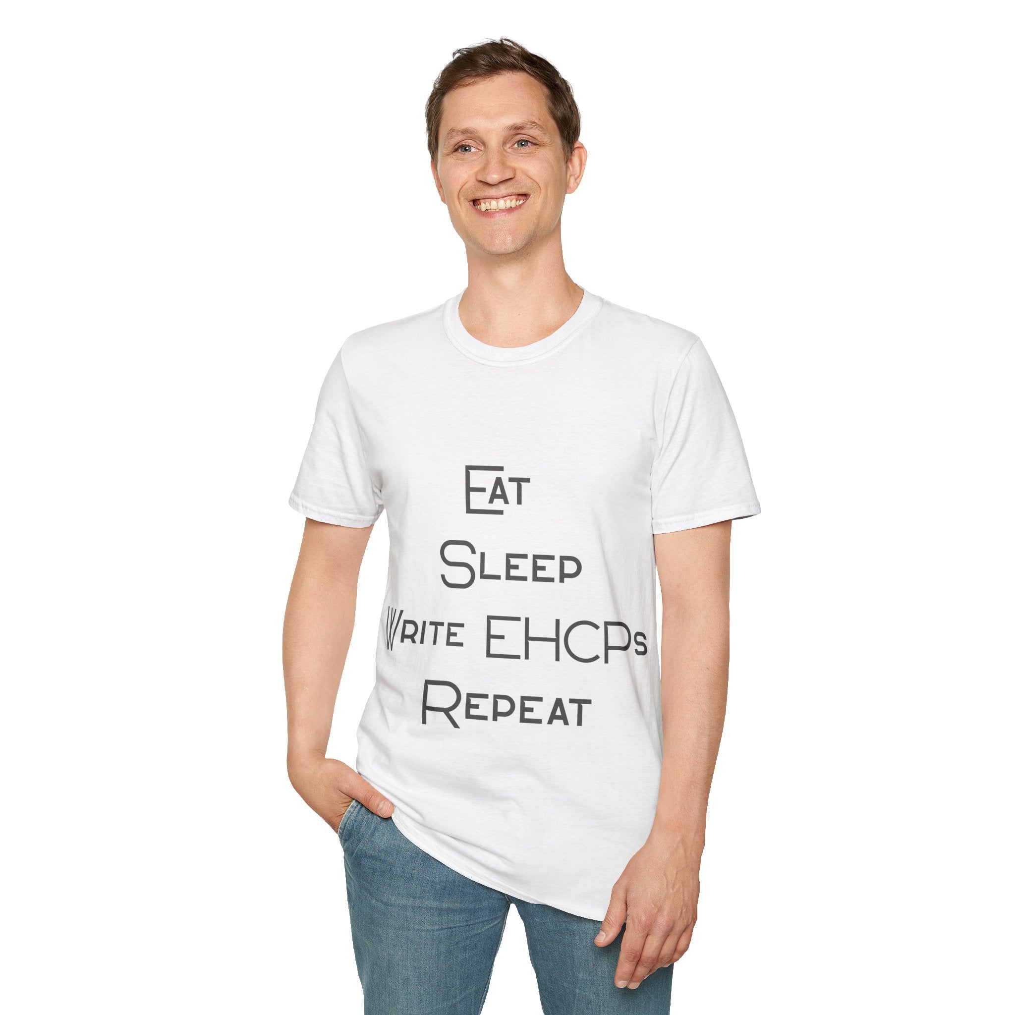 Eat Sleep Write EHCPs Repeat - SEND Teacher, SENCO, Parent Tee